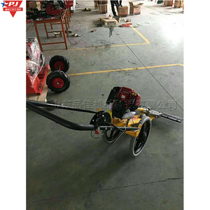 Tondeuse à gazon à essence manuelle Tondeuse à gazon pour vergers Tondeuse à gazon déchiquetée <span class=keywords><strong>Exterminateur</strong></span> d'herbes hautes des terres désolées - Product Image 3