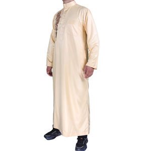 Abbigliamento uomo turco islamico modesto Abaya poliestere Tob Khamis <span class=keywords><strong>arabo</strong></span> per uomo - Product Image 3