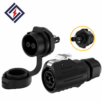 Connecteur circulaire durable IP67 en plastique LP16 avec broches estampillées 2 broches 3 broches à assemblage rapide pour équipement électrique