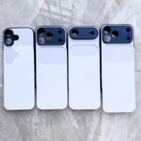 Coques de téléphone à sublimation à prix d'usine pour iPhone DUO 18 Pro 18 17 16 15 14 – Coques vierges à sublimation en TPU + PC