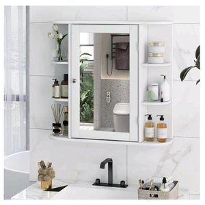 Sản xuất tại Trung Quốc cổ điển trang trí nội thất cổ điển kim loại khung phòng tắm tường gương khách sạn tắm hiện đại gương - Product Image 6