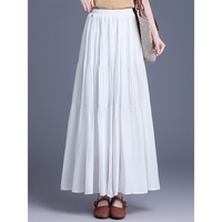 Robe longue décontractée taille haute coupe trapèze, silhouette flatteuse qui accentue les courbes, design à empiècements, tissu respirant pour temps chaud
