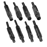 Kabel Ekstensi Konektor Tahan Air 2/3/4/5/6 Pin Jantan ke Betina untuk Kamera Dasbor BMW, Kamera Mundur, Kamera Belakang Mobil