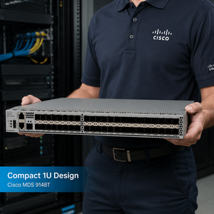Original MDS 9148T 32G FC SAN <b>Switch</b> For Cisco 24 Ports Active DS-C9148T-24IK9 Dual 650W Power 1.5Tbps Storage <b>Network</b> - Product Image 5