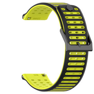 Bracelet en silicone texturé bicolore pour <span class=keywords><strong>montre</strong></span> <span class=keywords><strong>Suunto</strong></span> <span class=keywords><strong>Vertical</strong></span> 2, largeur 22 mm, boucle ardillon, officiel - Product Image 6