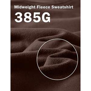 2025 hommes décontracté Baggy athlétique entraînement pull à capuche XL taille marron polaire sweat kangourou poche écran imprimé Design - Product Image 5