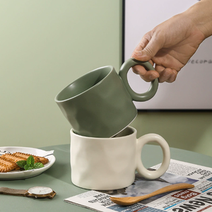Wholesale Customizable Color Nordic Porcelain Ceramic Coffee Mug Reusable Food Safe Dishwasher Microwave Safe Business Gifts - Product Image 3
