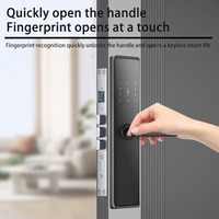 Glomarket Serrure intelligente Ttlock App Control Bimoetric Poignée d'empreintes digitales Écran tactile numérique Clavier Code Clé Serrure de porte intelligente