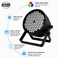 Projecteurs LED PAR Can Wash d'intérieur en aluminium haute puissance DMX512 pour mariages, 120*3W RGBW, 25 ° /45 °   Angle de faisceau pour l'éclairage de fête