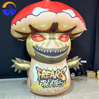 Modèle de champignon monstre gonflable personnalisé pour Halloween, décoration publicitaire pour centre commercial en extérieur, accessoires d'activités