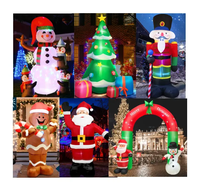 Vente flash : Gonflables de Noël, Père Noël gonflable de 8 pieds avec lumières LED pour décorations de vacances