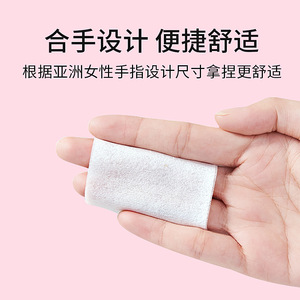 Lmltop – tampons de coton pour maquillage, 80 pièces, tissu non tissé monocouche pour le soin du visage et des ongles, portable pour voyage - Product Image 4