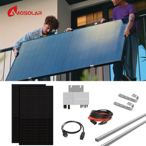 ระบบติดตั้งแผงโซลาร์เซลล์บนระเบียงคุณภาพสูง 600w 800w สีดำทั้งหมด รุ่น AS-600/800BL ระบบโซลาร์เซลล์บนระเบียงสีดำทั้งหมด - Product Image 3
