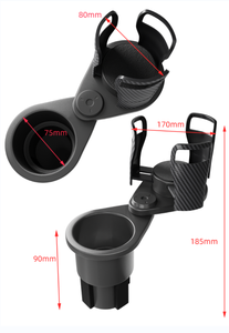 CARFU - Portavasos Universal de Alta Calidad para Coche, Multifuncional 2 en 1, Giratorio 360 Grados, de ABS, para el Interior del Vehículo - Product Image 2