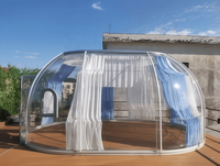 Dôme transparent pour PC de conception moderne, facile à installer, idéal pour le glamping et les locations de vacances