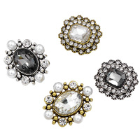 Boutons personnalisés en usine Boucles en cristal strass Embellissement pour vêtements Vêtements