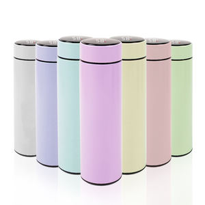 Bouteille d'eau intelligente en acier inoxydable de 500 ml avec affichage numérique de la température, cadeau promotionnel personnalisé avec logo - Product Image 4