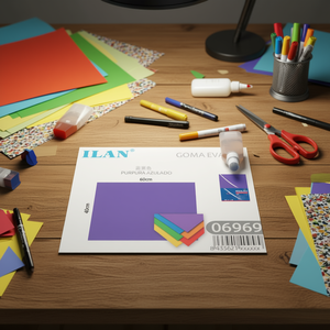 Foglio di schiuma EVA ILAN 60x40cm viola blu per lavori creativi - Product Image 3