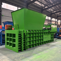 Presse à balles industrielle à haute efficacité pour les canettes métalliques, les déchets d'emballage et les cartons, machine de pressage hydraulique horizontale automatique