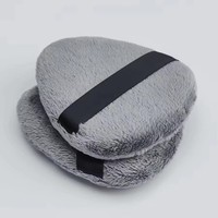 Éponge cosmétique grise en forme de goutte, haute élasticité, sans perte de fibres, durable, longue durée, pour application humide et sèche, réutilisable, pochette incluse, faible MOQ