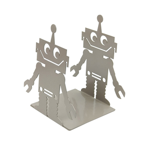 Good Quality Customized Metal <b>Bookends</b> for Office Desk Decor 10cm*10cm Size Cheap - Product Image 4