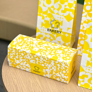 Hộp các tông tráng miệng màu trắng để nướng bánh trứng Macarons bánh rán cho bánh quy bao bì Takeaway cho đường và <span class=keywords><strong>sushi</strong></span> - Product Image 4