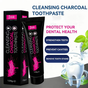 Pasta de Dientes de Carbón Activado Limpiador <span class=keywords><strong>JBR</strong></span> 120g, Pasta de Dientes Blanqueadora de Carbón de Bambú Natural, Elimina Manchas - Product Image 1