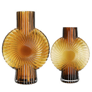 टेबलटॉप घर के सजावट के लिए हाथ से उड़ा आधुनिक डिजाइन ग्लास <span class=keywords><strong>vase</strong></span> - Product Image 2