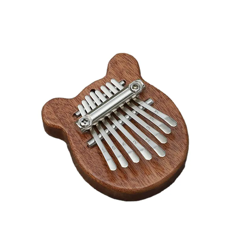 High Quality Cheap Mahogany 8 Keys Mini Kalimba Musical Instrument Toy Finger Thumb Piano