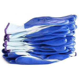 Gants froissés en latex de polyester calibre 13 avec logo personnalisé Gants enduits de latex de sécurité au travail pour la construction industrielle - Product Image 4