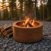 Brasero sans fumée robuste pour palettes de bois, idéal pour le camping, les fêtes et le jardin