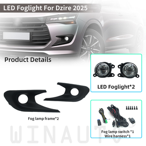 Winauto mới cho <span class=keywords><strong>Suzuki</strong></span> dzire <span class=keywords><strong>2025</strong></span> LED Đèn sương mù kit thay thế OEM phong cách đèn sương mù DRL nhà máy bán buôn - Product Image 2