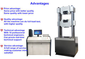 Contrôle hydraulique par ordinateur 600KN pour essais de flexion en traction de barres d'acier renforcées ASTM A370 - Product Image 5