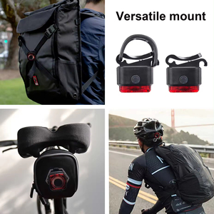 Ensemble <span class=keywords><strong>de</strong></span> lumière <span class=keywords><strong>de</strong></span> vélo étanche rechargeable USB-C <span class=keywords><strong>de</strong></span> 300 lumens avec alimentation CE RoHS LED par batterie - Product Image 5