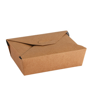 Boîtes à emporter personnalisées jetables, imperméables, de qualité alimentaire, en papier, pour hamburgers, boîtes à emporter pour restaurants - Product Image 1