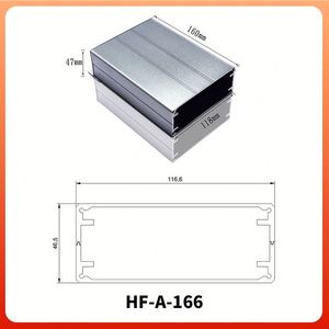 Split Aluminum Extrusion <b>Enclosure</b> Custom Aluminum Alloy Control Box IP54 Rating Outdoor Communication Systems Powder Coated - Product Image 3