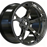 Nouvelles jantes en alliage d'aluminium forgé chromé argenté en 2 pièces pour voitures particulières G37/Q50/350Z/370Z/Nismo V1 - Design multi-rayons