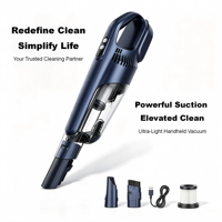 Aspirateur à main sans fil SC2107, aspirateur à main multicolores avec filtre lavable pour le nettoyage de l'intérieur de la voiture, des espaces domestiques