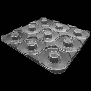 Insert en plastique empilable pour cônes de <span class=keywords><strong>fil</strong></span> |   Plateau pour bobines de <span class=keywords><strong>fil</strong></span> industriel - Product Image 4