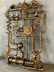 Venta al por mayor bar decoración Steampunk estilo Bar pared decoración industria diseño portátil cóctel móvil Bar conjunto Mesa - Product Image 4