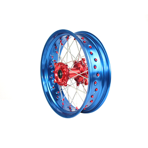 Llantas negras de aluminio Cnc, bujes rojos de 17 pulgadas para 2019 <span class=keywords><strong>CRF</strong></span> 250 <span class=keywords><strong>450</strong></span> - Product Image 5