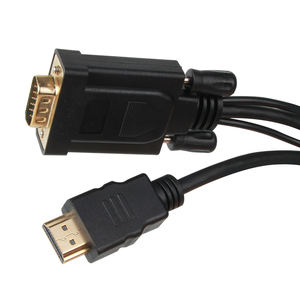 VCOM 1.8m 6Ft Câble HDMI vers VGA avec <span class=keywords><strong>audio</strong></span> pour écran d'ordinateur Convertisseur HDMI haute définition 1080P - Product Image 3