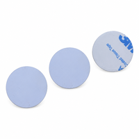Étiquette autocollante RFID NFC PVC ronde de 25 mm, puce 213 13,56 MHz pour applications d'accès