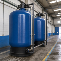 Système d'alimentation en eau à pression constante et fréquence variable avec réservoir modulaire en acier inoxydable, productivité de 2000 L/heure, garantie 1 an