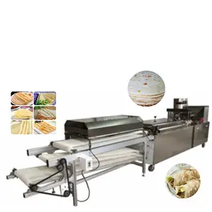 Proveedor confiable, máquina automática de pan, línea de producción de pan pita Roti, máquina automática de tortillas