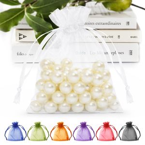 Sacchetti <span class=keywords><strong>in</strong></span> Organza Bianchi di Varie Dimensioni, Buste Regalo <span class=keywords><strong>in</strong></span> Colori Misti Pronte per la Spedizione, 3x4 - Product Image 4