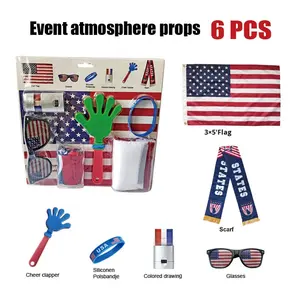 2026 USA Canada Mexique pour Décorations, Accessoires de Soutien, Marchandises d'Événements, Drapeau de Fan, Personnalisation, Polyester, Emballage en Boîte - Product Image 3