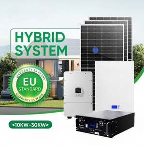 <span class=keywords><strong>Kit</strong></span> d'énergie <span class=keywords><strong>solaire</strong></span> hybride hors réseau 5kW 10kW 20kW 30kW pour l'alimentation domestique avec panneaux photovoltaïques et <span class=keywords><strong>batterie</strong></span> haute efficacité - Product Image 1