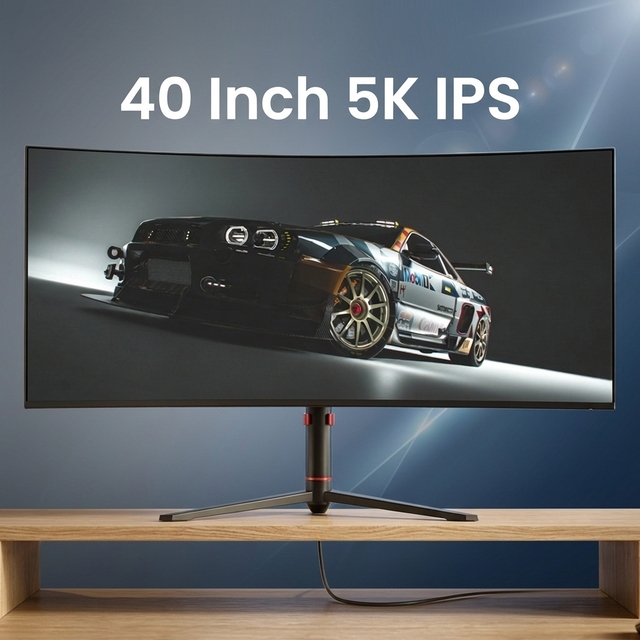 40-Inch Curved IPS LED Gaming Monitor 2K/4K/5K Resolution 120Hz Refresh Rate 99% DCI-P3 100%sRGB Wide Color Gamut Computer