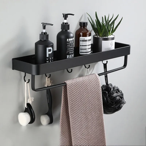 Caddie de douche multifonction Organisateur de salle de bain Rangement mural <span class=keywords><strong>Étagère</strong></span>s de douche de salle de bain <span class=keywords><strong>sans</strong></span> perçage - Product Image 4